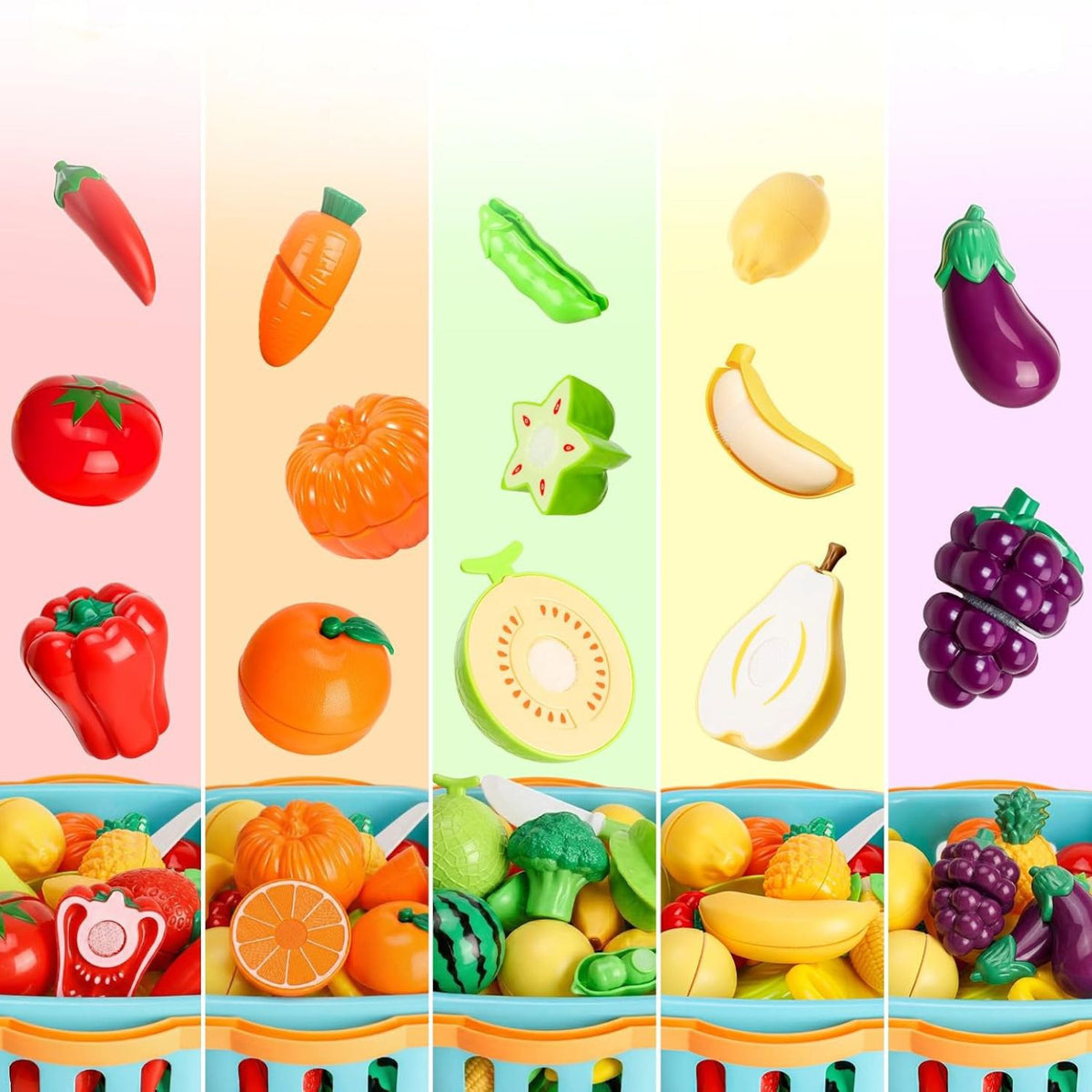 LittleHarvest - Felt Food Play Set