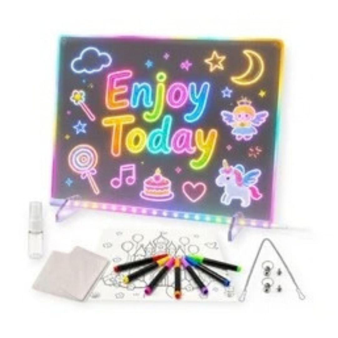 DoodleGlow - Light-Up Drawing Board for Kids