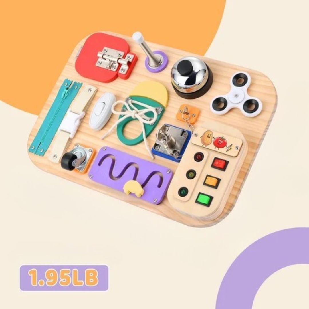 BusyBuddy - Montessori Wooden Activity Board
