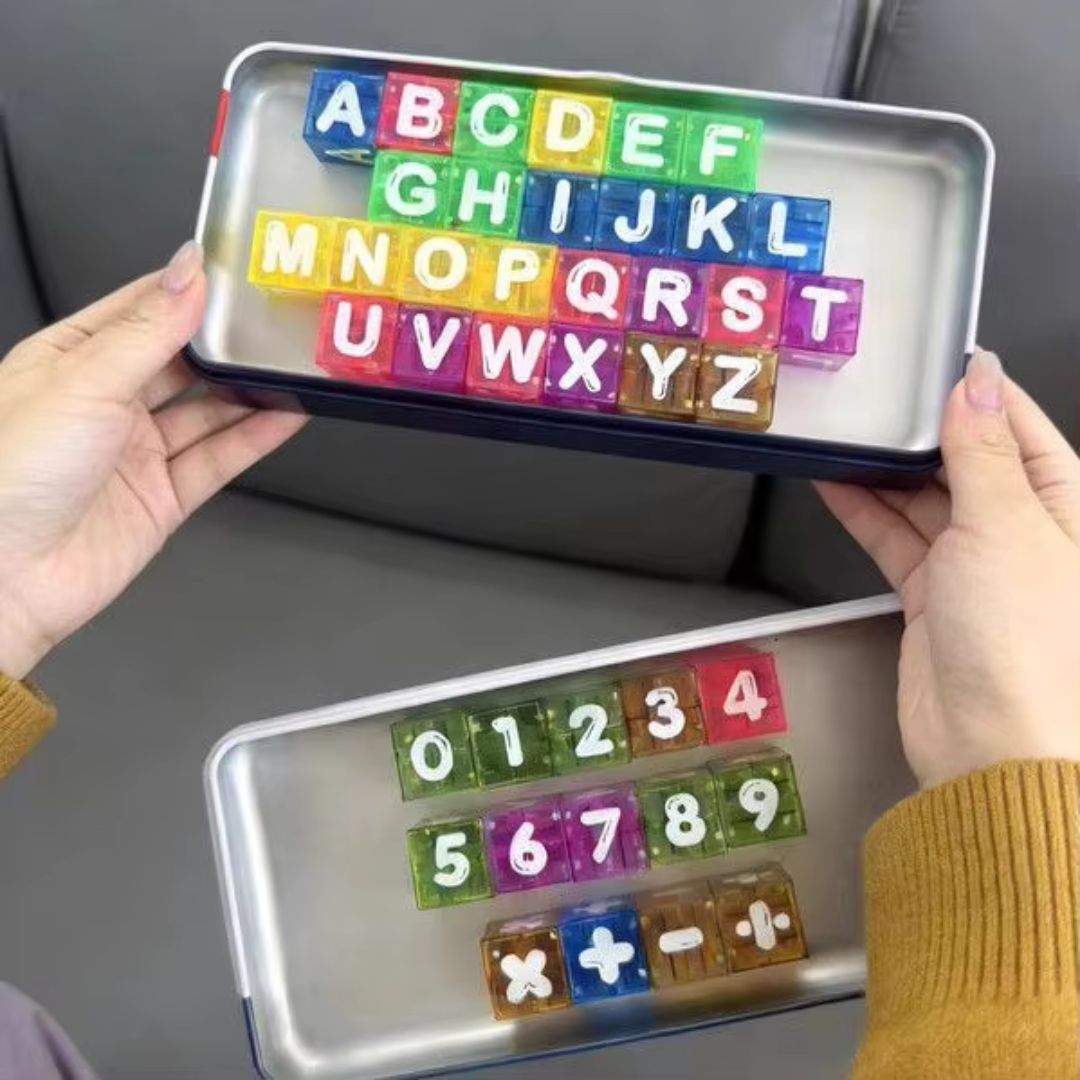 LearnCubes - Magnetic Letters & Numbers Kids Learning Set