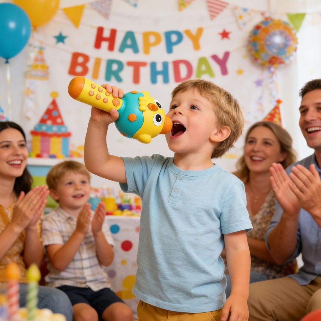 CluckyMic - Musical Microphone Toy for Kids