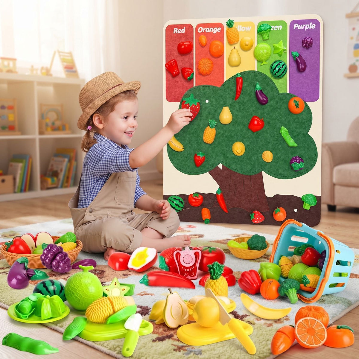 LittleHarvest - Felt Food Play Set
