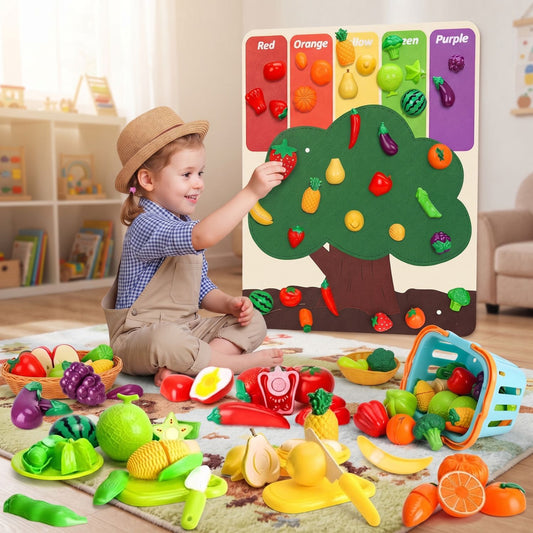 LittleHarvest - Felt Food Play Set