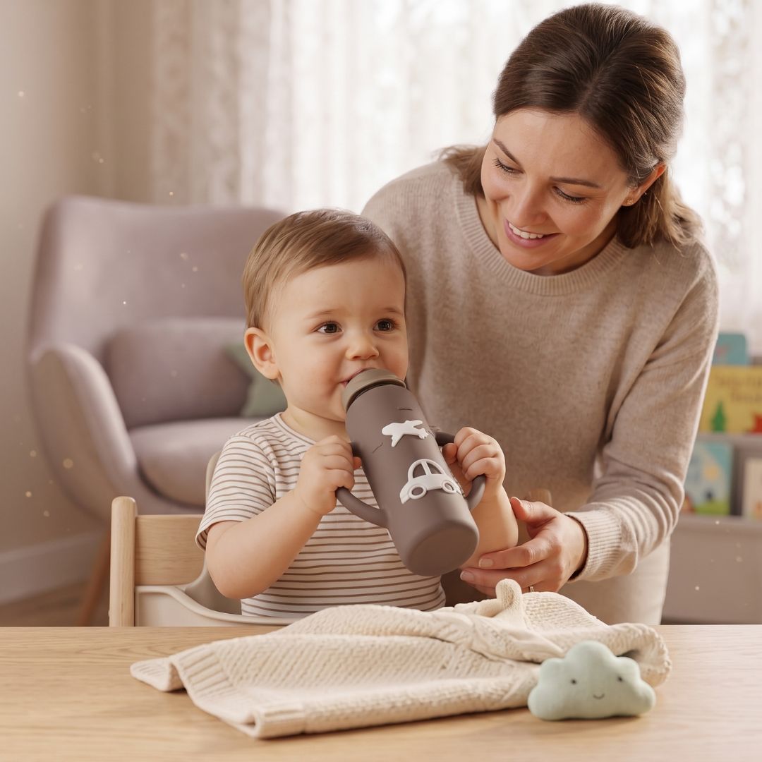 GripSip - Easy-Hold Glass Baby Bottle