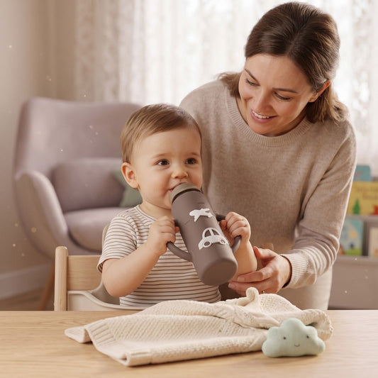 GripSip - Easy-Hold Glass Baby Bottle