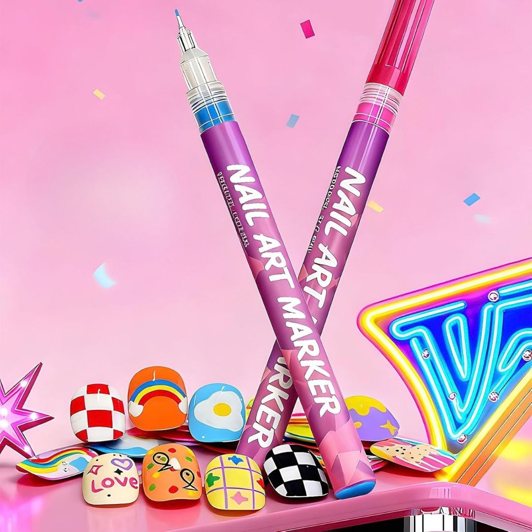 NailPop - 12-Colour Nail Art Pen Set
