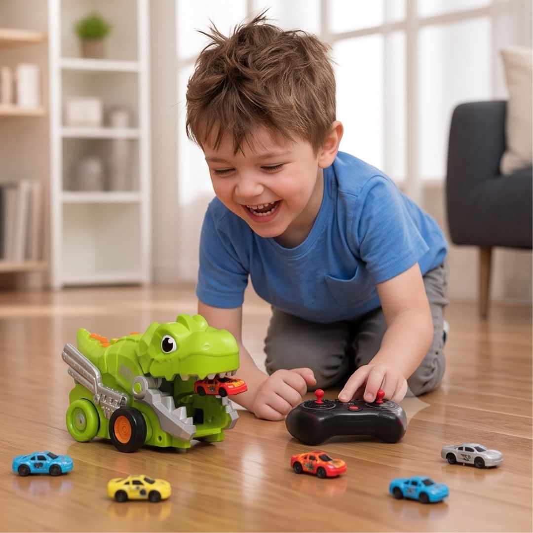 RumbleRex - Dinosaur Truck with Car Chomping Action