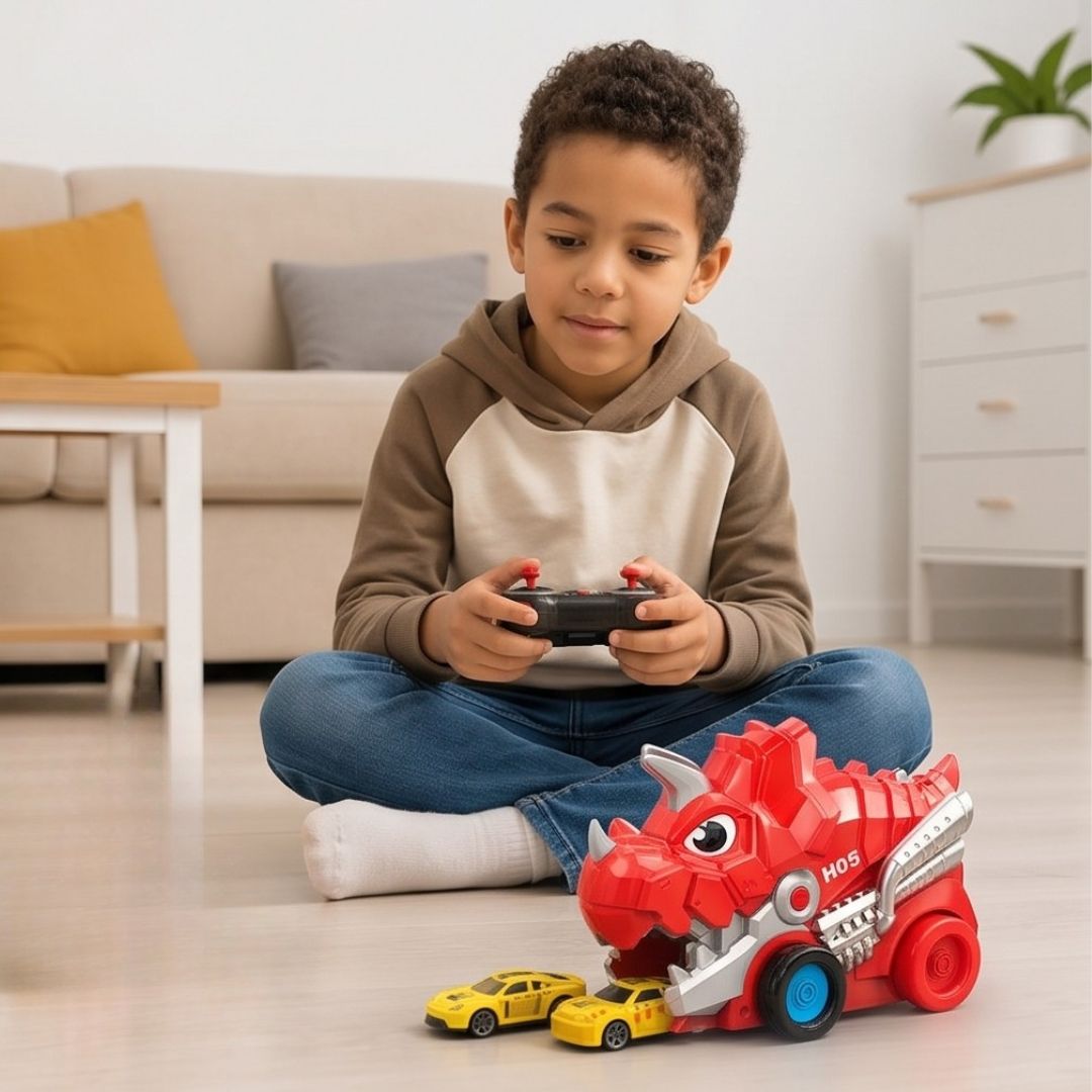 RumbleRex - Dinosaur Truck with Car Chomping Action