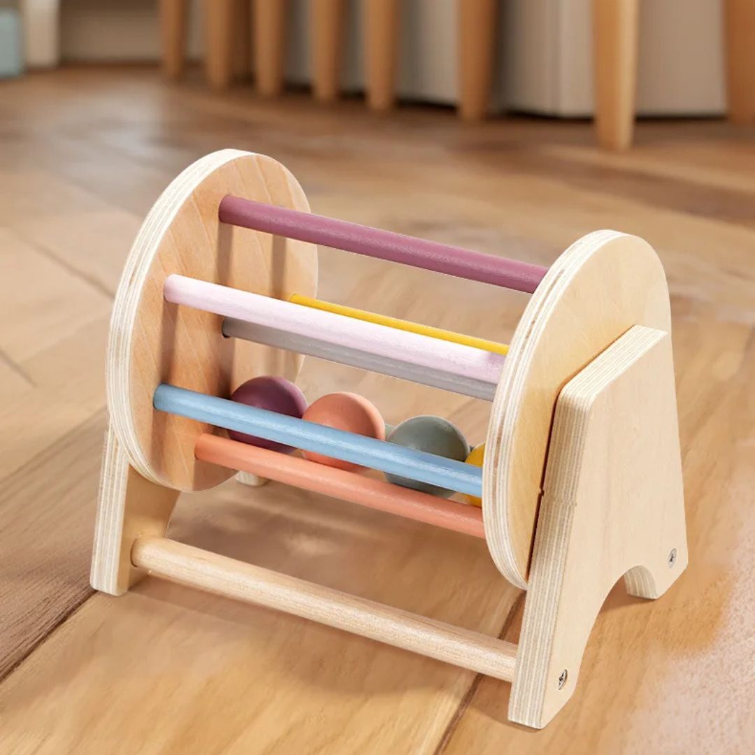 Montessori Drum with Wooden Balls