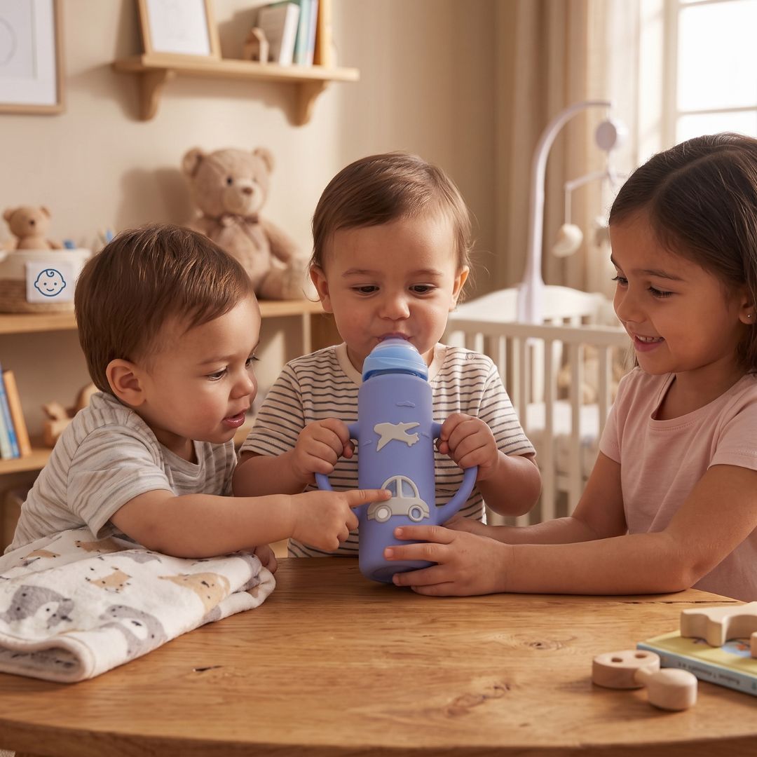GripSip - Easy-Hold Glass Baby Bottle