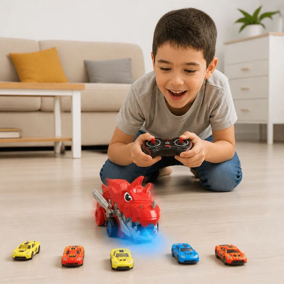 RumbleRex - Dinosaur Truck with Car Chomping Action