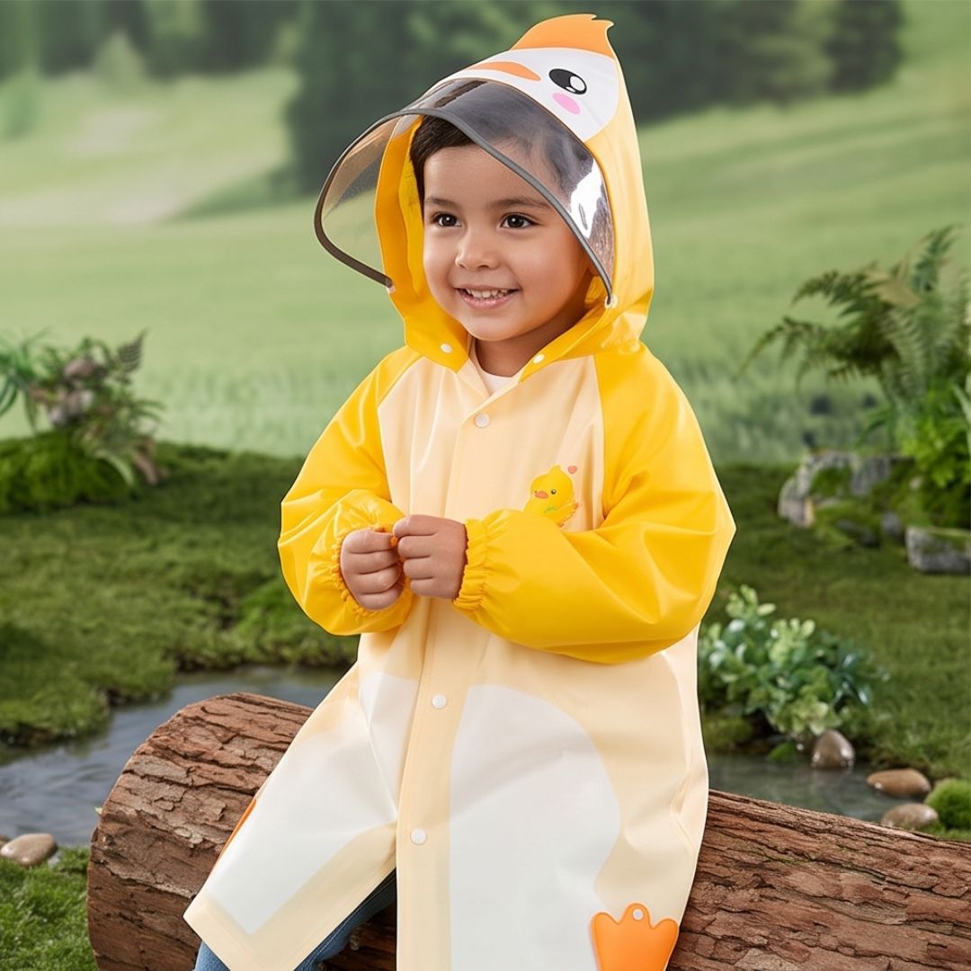 Waterproof Children’s Rain Jacket in Animal Design