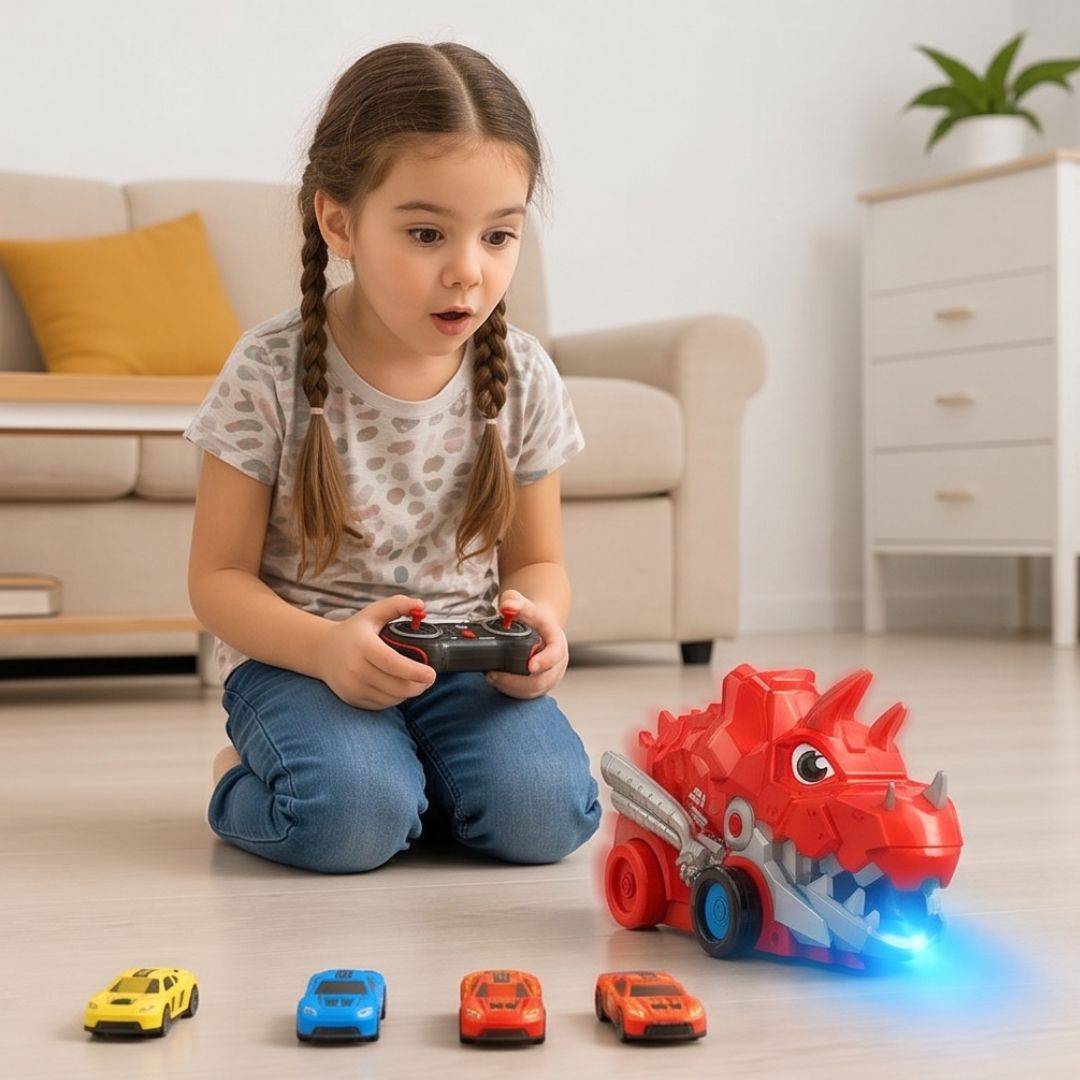 RumbleRex - Dinosaur Truck with Car Chomping Action