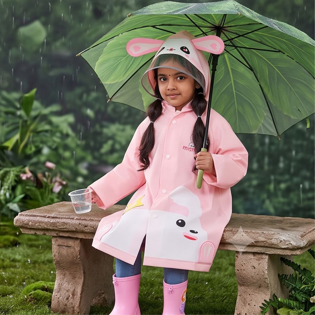 Waterproof Children’s Rain Jacket in Animal Design