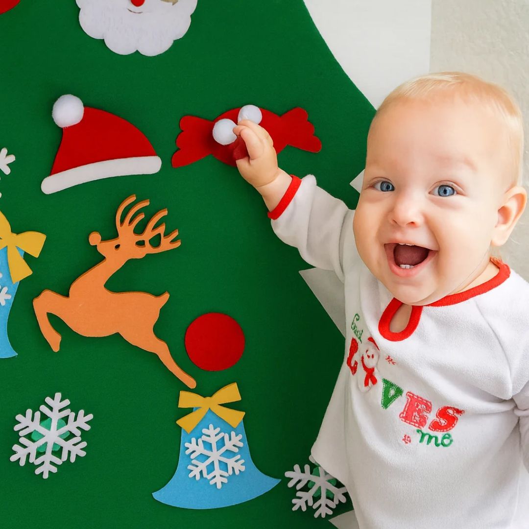 Kids’ Light-Up Montessori Felt Christmas Tree