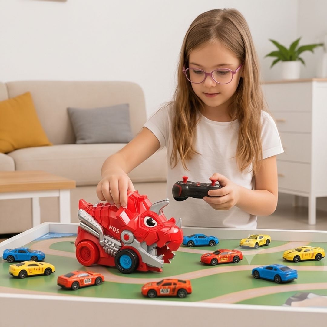 RumbleRex - Dinosaur Truck with Car Chomping Action