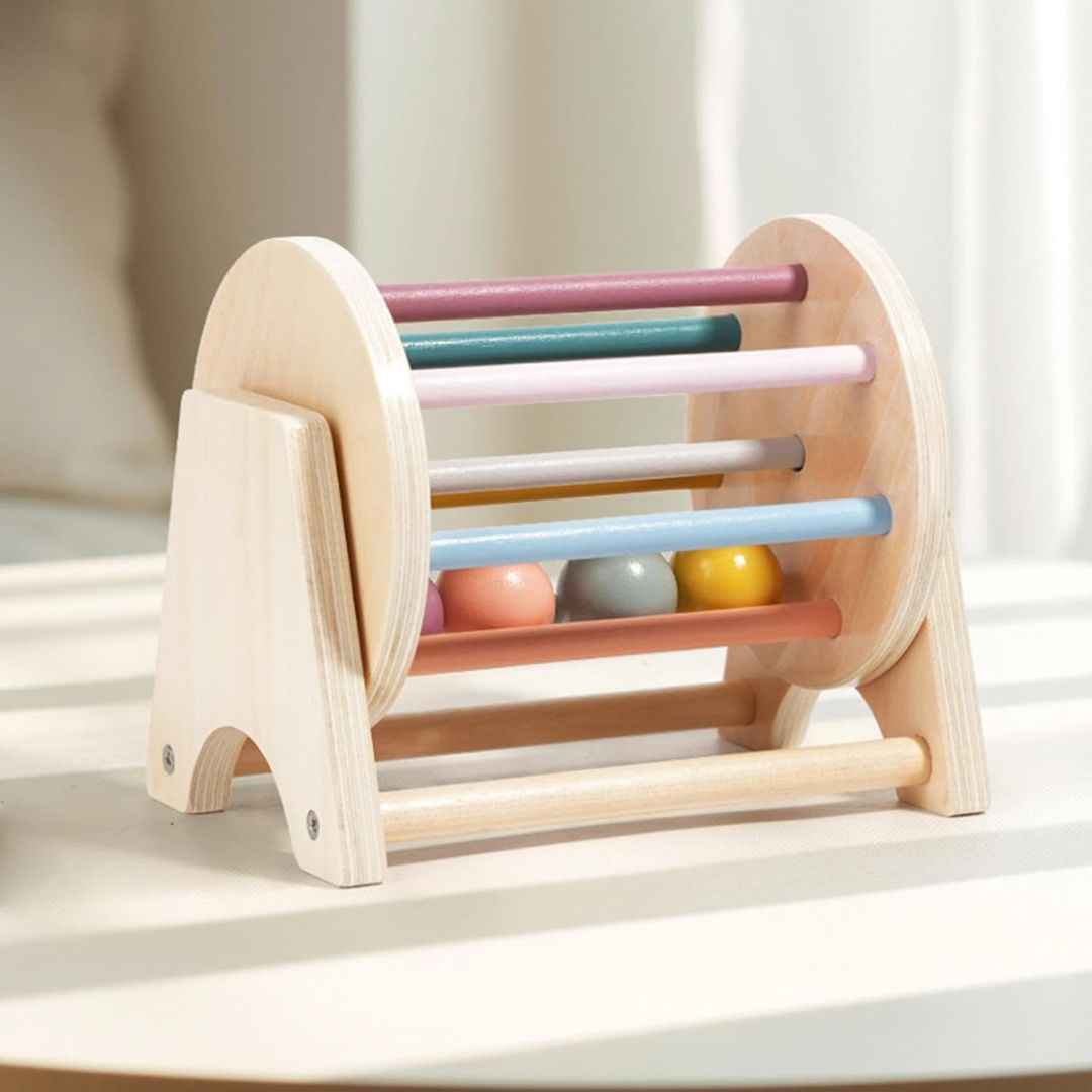 Montessori Drum with Wooden Balls