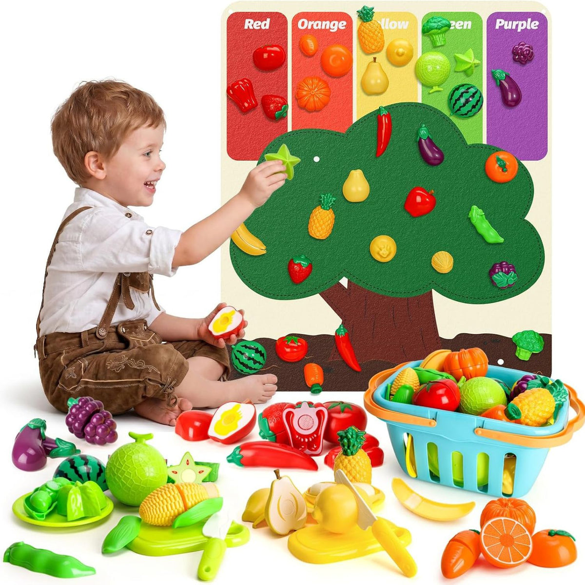 LittleHarvest - Felt Food Play Set
