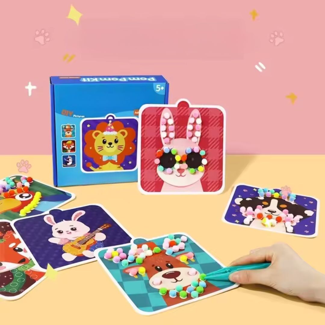 FuzzyBuddies - Pom Pom Animal Craft Kit