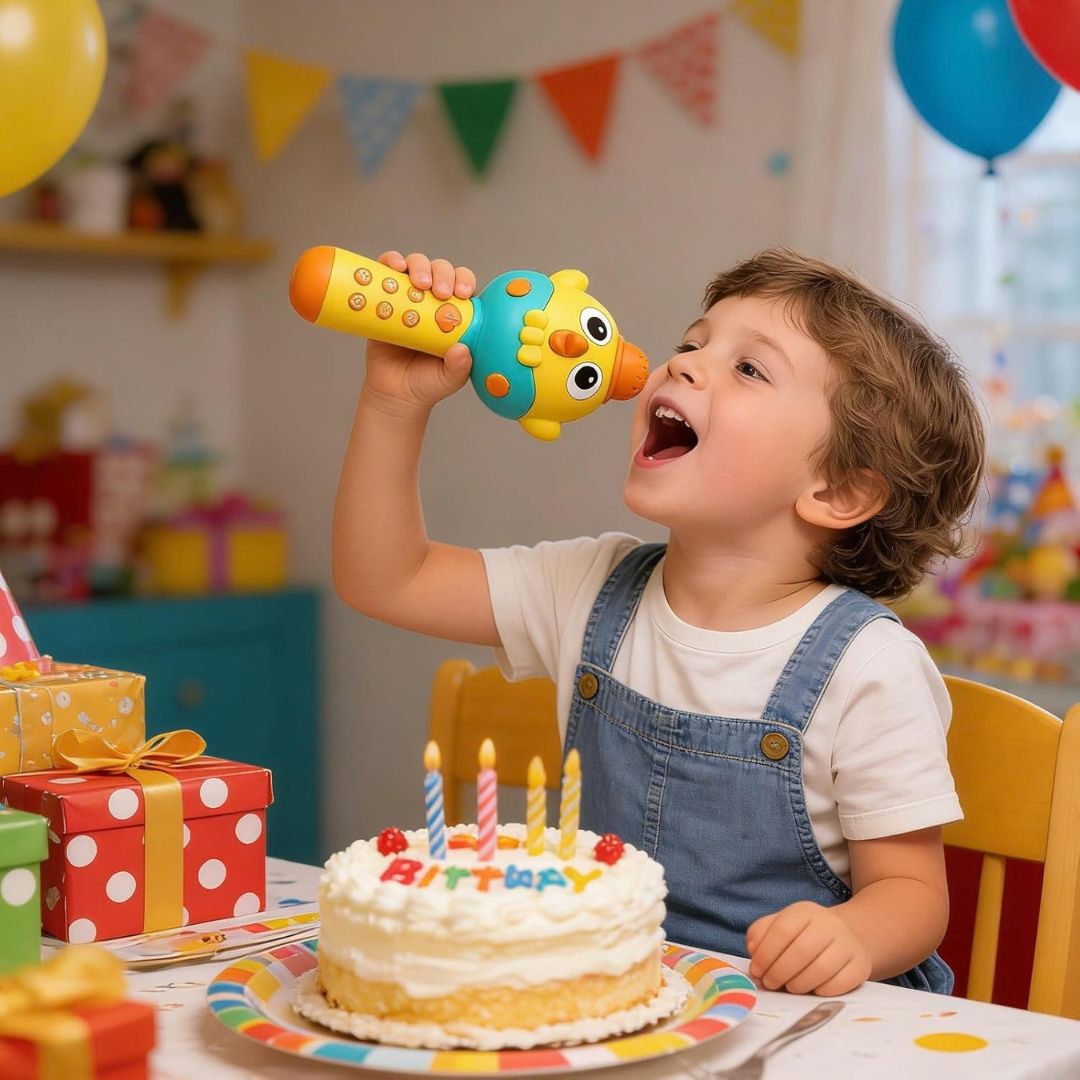 CluckyMic - Musical Microphone Toy for Kids