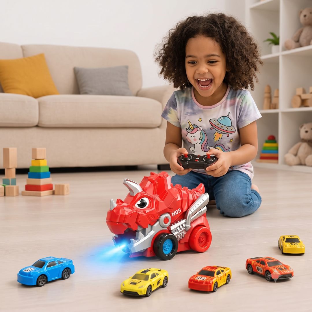 RumbleRex - Dinosaur Truck with Car Chomping Action