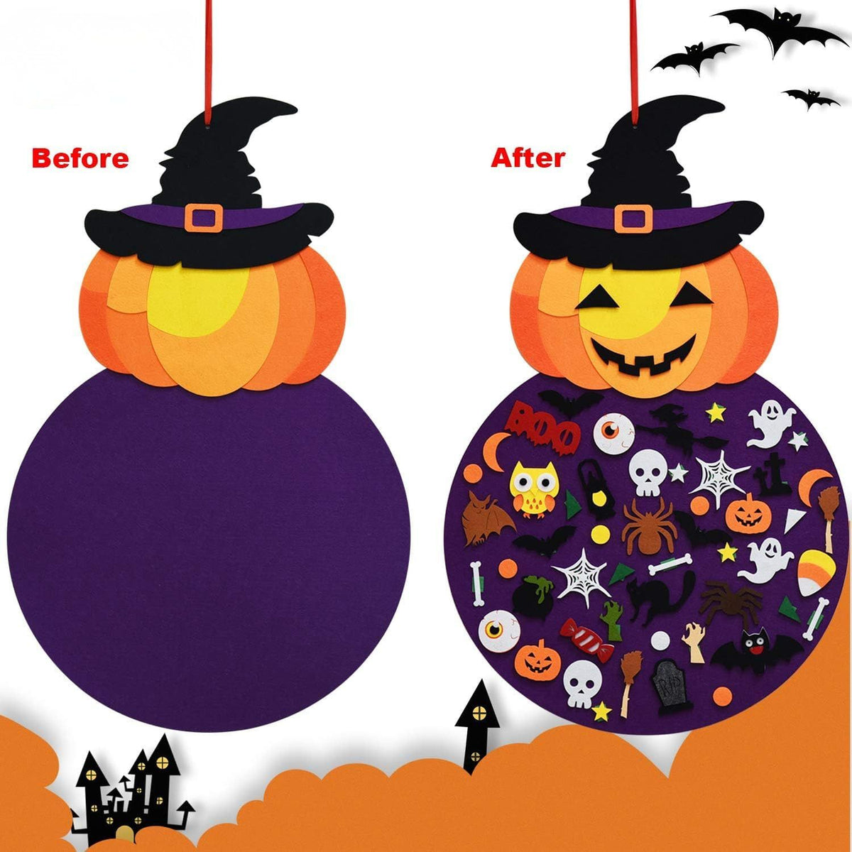 PumpkinMagic - DIY Halloween Felt Witch