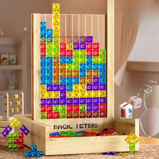 Educational Wooden Tetris Game