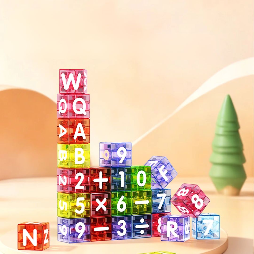 LearnCubes - Magnetic Letters & Numbers Kids Learning Set
