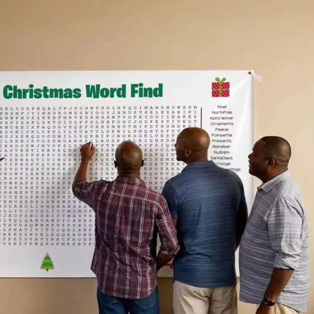 MerrySearch - Giant Christmas Word Search Poster