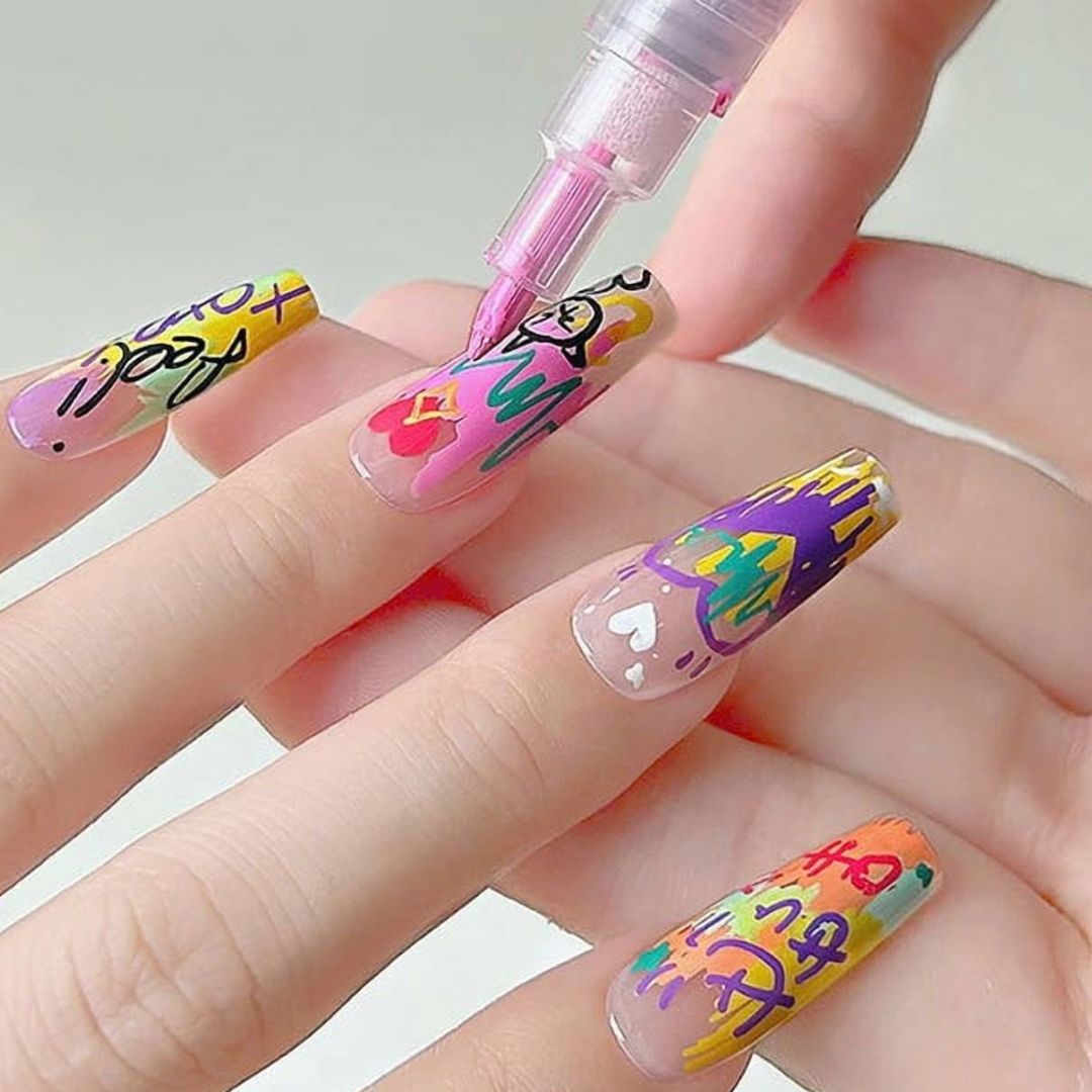 NailPop - 12-Colour Nail Art Pen Set